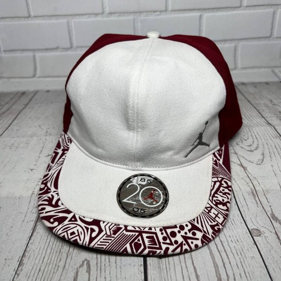 Air Jordan 20th Anniversary 7 1/2 Jumpman Hat Fitted‎ Cap White Men - Picture 1 of 7